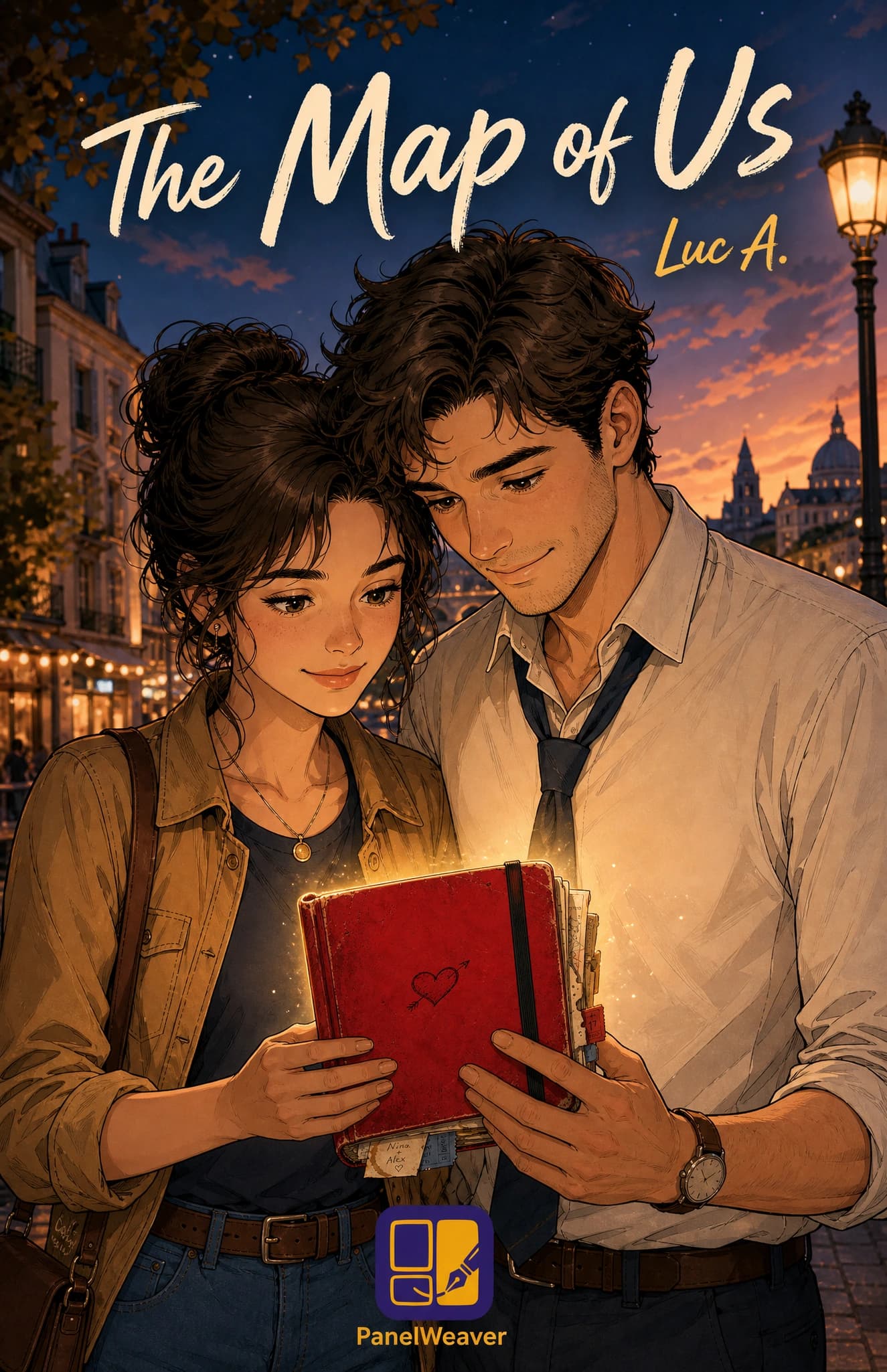 Front cover of "The Map of Us", a comic book made with PanelWeaver